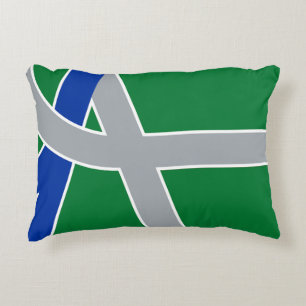 Flag of Albany, Oregon Accent Pillow
