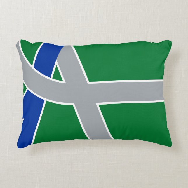 Flag of Albany, Oregon Accent Pillow (Front)