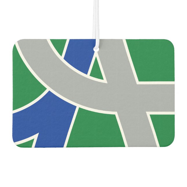Flag of Albany, Oregon Air Freshener (Front)