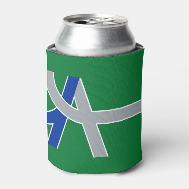 Flag of Albany, Oregon Can Cooler (Can Front)