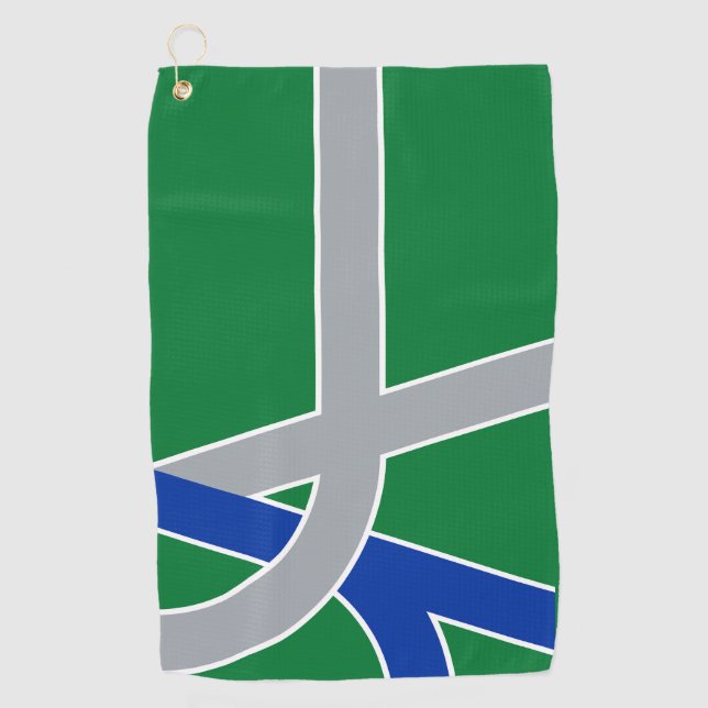 Flag of Albany, Oregon Golf Towel (Front)