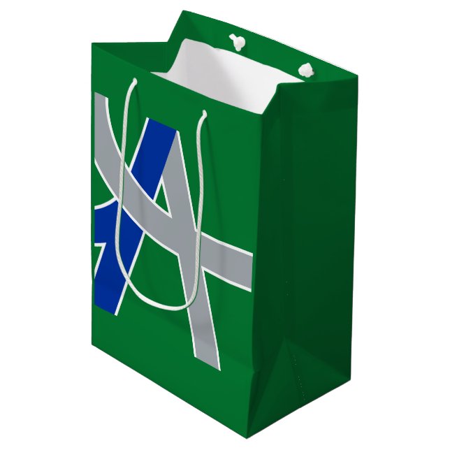 Flag of Albany, Oregon Medium Gift Bag (Front Angled)