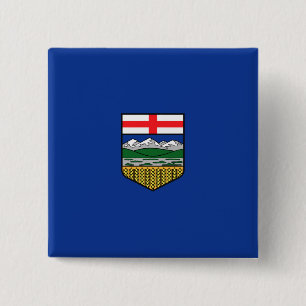 Flag of Alberta 2 Inch Square Button