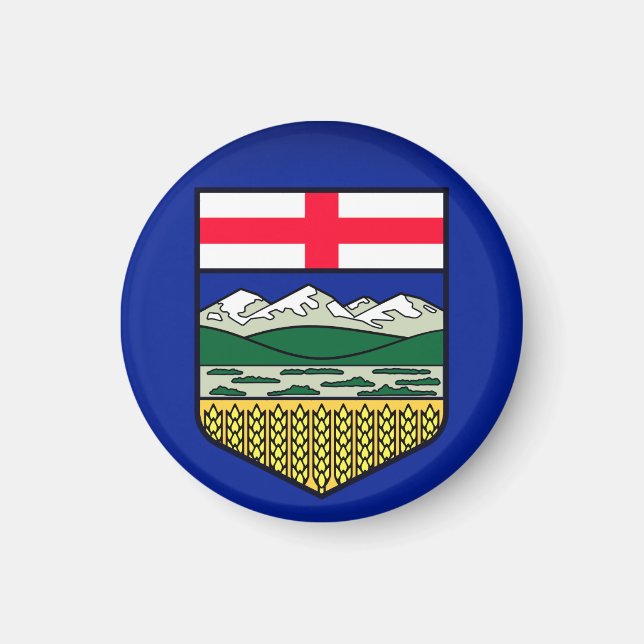 Flag of Alberta - CANADA Magnet (Front)
