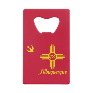 Flag of Albuquerque, New Mexico Credit Card Bottle Opener