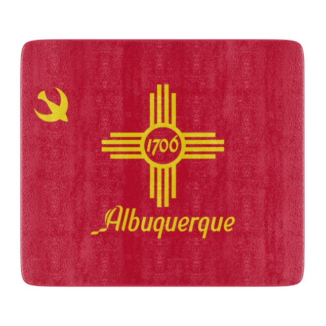 Flag of Albuquerque (New Mexico) Cutting Board (Front)