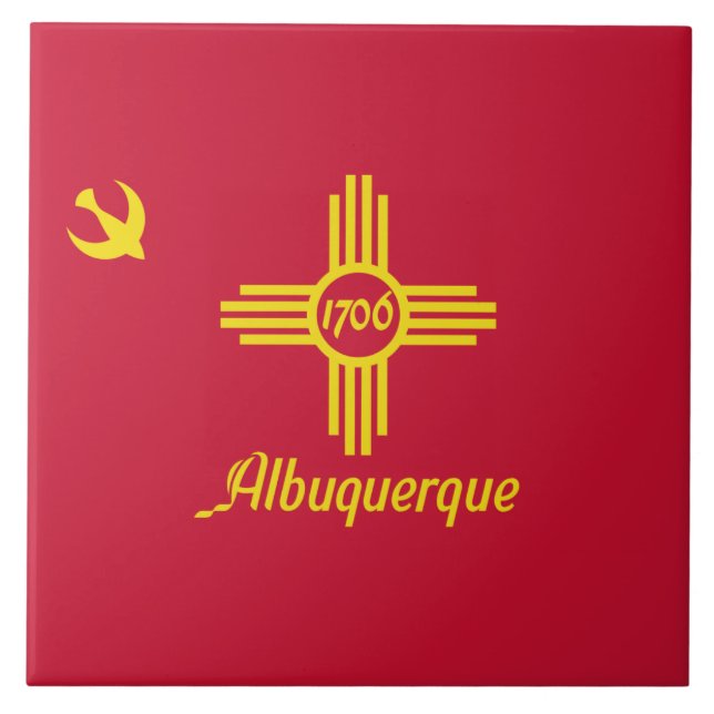 Flag of Albuquerque (New Mexico) Tile (Front)
