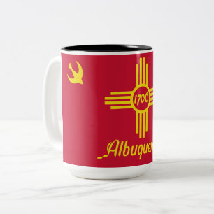 Flag of Albuquerque (New Mexico) Two-Tone Coffee Mug