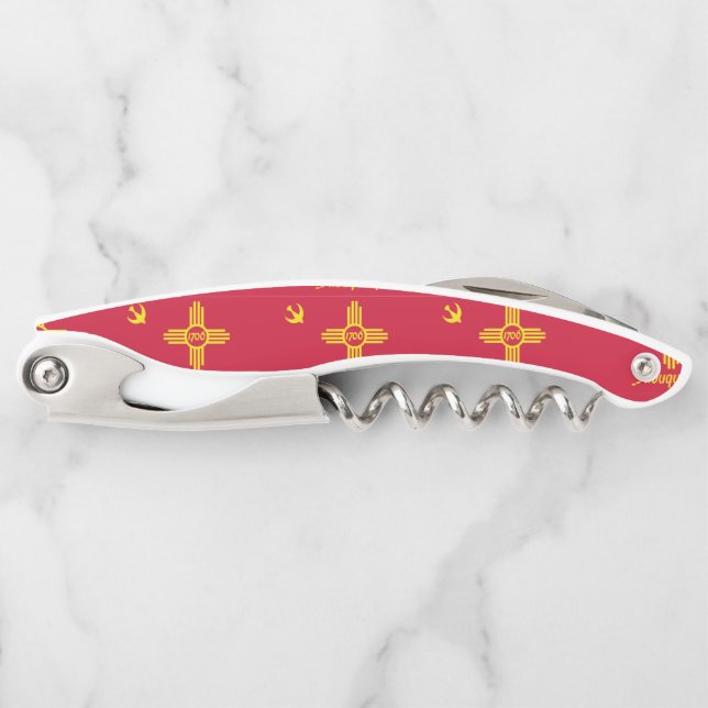 Flag of Albuquerque, New Mexico Waiter's Corkscrew (Front)