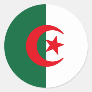 Flag of Algeria Classic Round Sticker