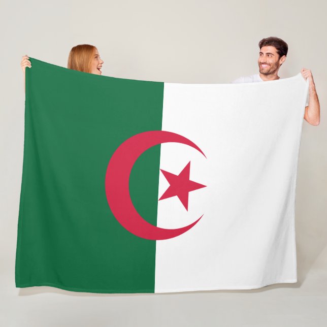 Flag of Algeria Fleece Blanket (In Situ)