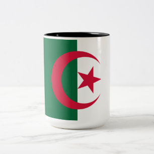 Flag of Algeria Two-Tone Coffee Mug