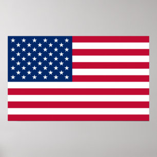 Flag of America American Army USA Poster