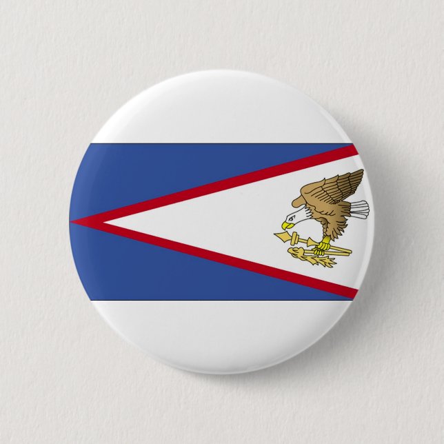 Flag of American Samoa 2 Inch Round Button (Front)