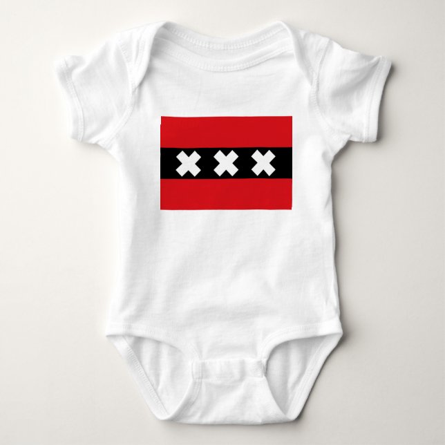 Flag of Amsterdam Baby Bodysuit (Front)