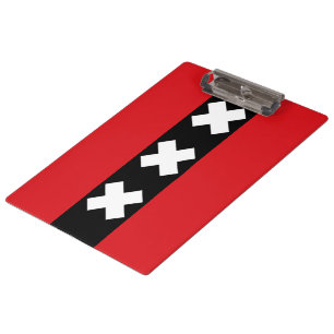 Flag of Amsterdam Clipboard