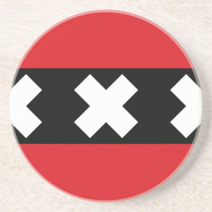 Flag of Amsterdam Coaster