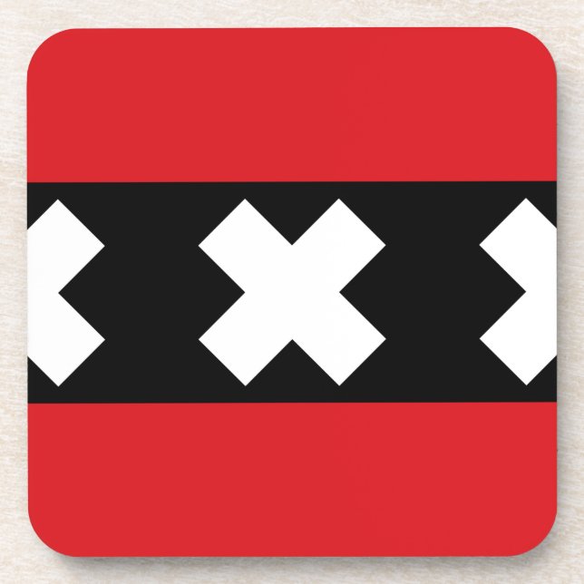 Flag of Amsterdam Coaster (Front)