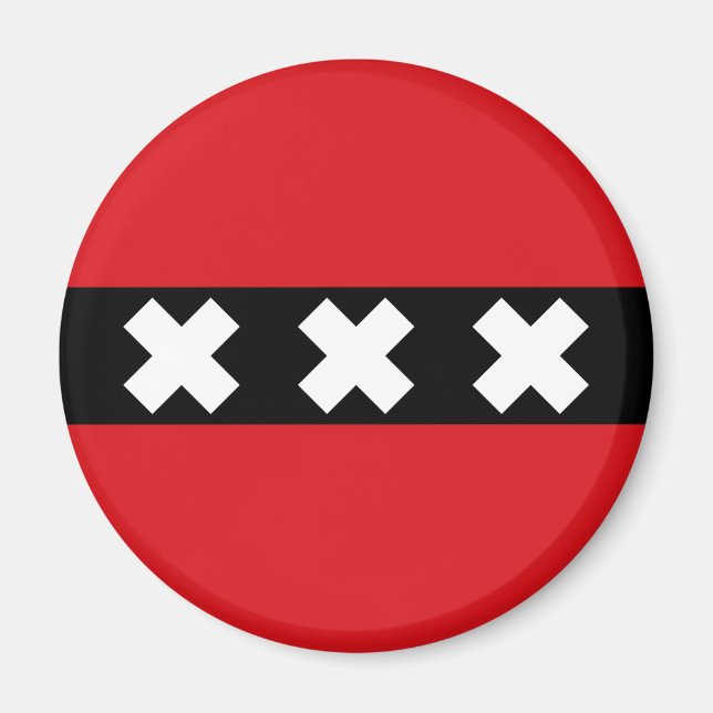 Flag of Amsterdam Magnet (Front)