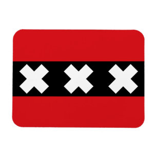 Flag of Amsterdam Magnet
