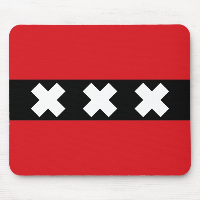 Flag of Amsterdam Mouse Pad (Front)