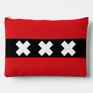Flag of Amsterdam, Netherlands Accessory Pouch
