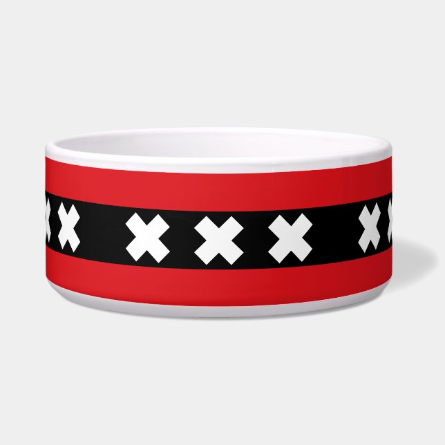 Flag of Amsterdam, Netherlands Bowl (Front)