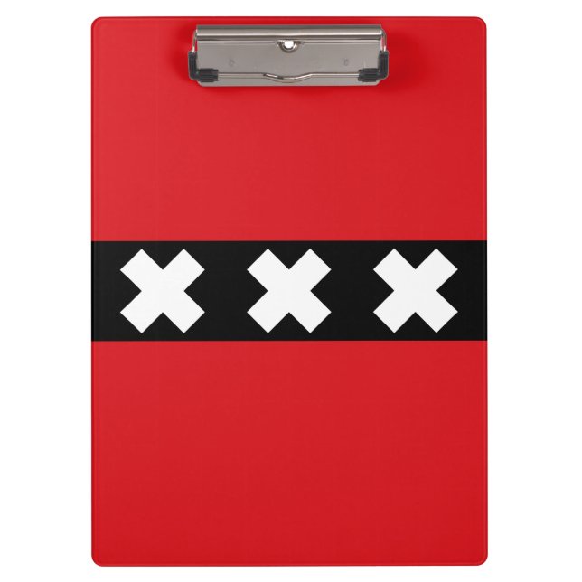Flag of Amsterdam, Netherlands Clipboard (Front)