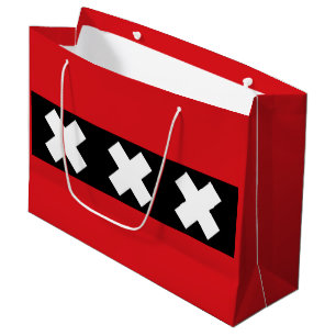 Flag of Amsterdam, Netherlands Large Gift Bag
