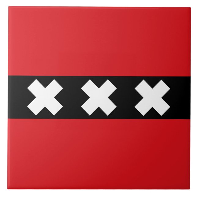 Flag of Amsterdam Tile (Front)