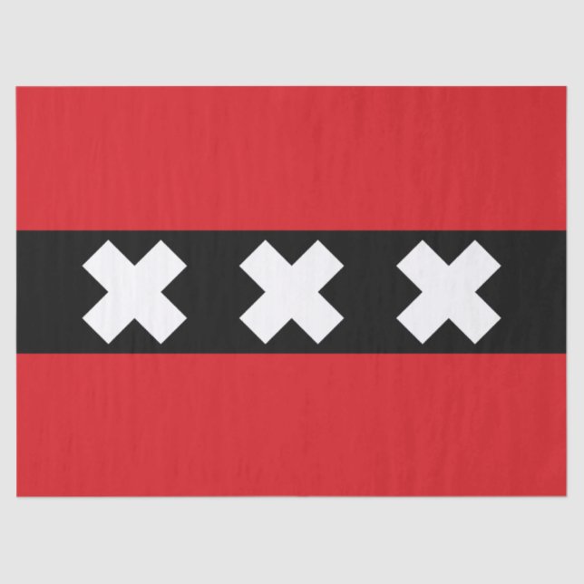 Flag of Amsterdam Tissue Paper (Front)
