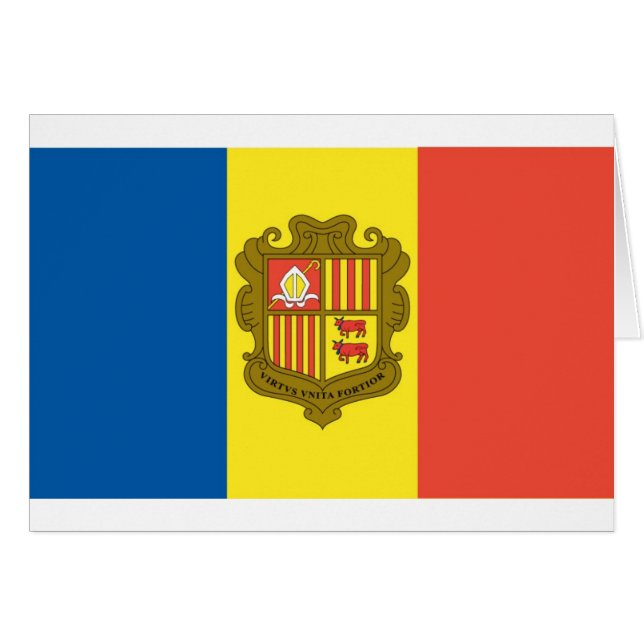 Flag of Andorra (Front Horizontal)