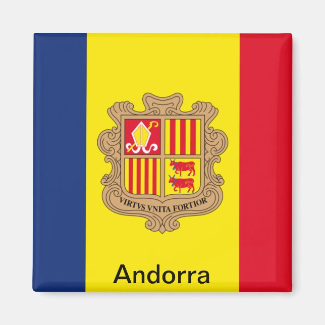 Flag of Andorra Magnet (Front)