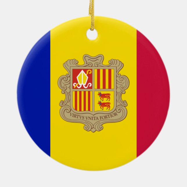 Flag of Andorra Ornament (Back)