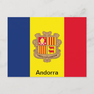 Flag of Andorra Postcard