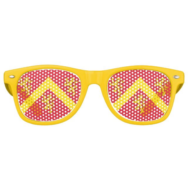 Flag of Anglesey Retro Sunglasses (Front)