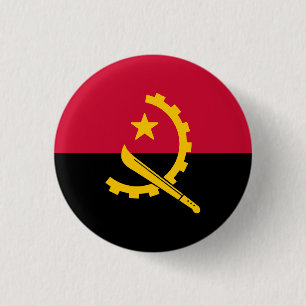 Flag of Angola 1 Inch Round Button