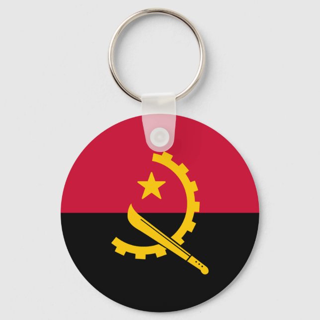 Flag of Angola Keychain (Front)