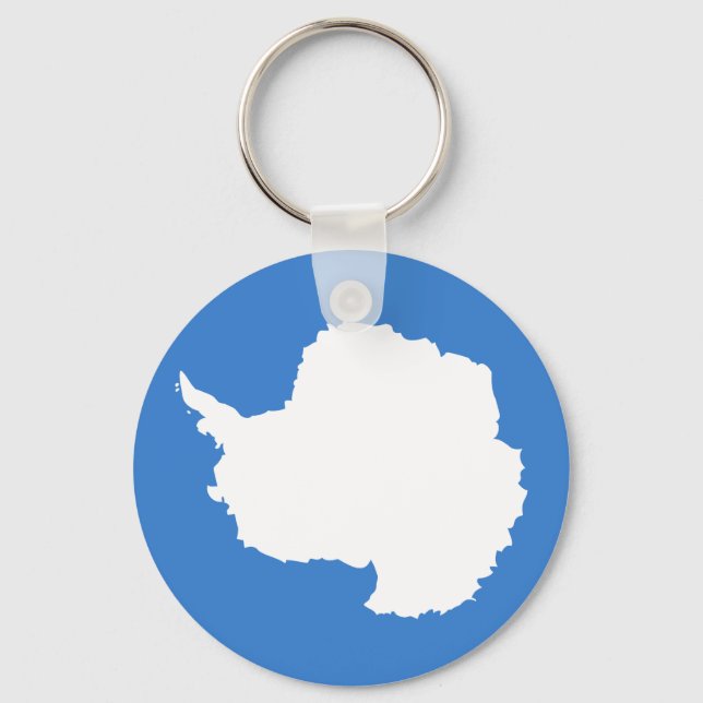 Flag of Antarctic Keychain (Front)