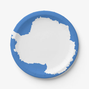 Flag of Antarctica Paper Plates