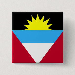 Flag of Antigua and Barbuda 2 Inch Square Button