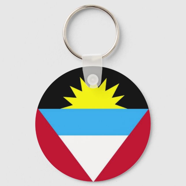 Flag of Antigua and Barbuda Keychain (Front)