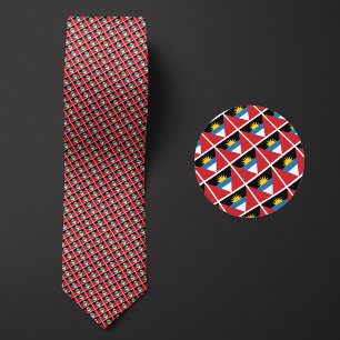 Flag of Antigua and Barbuda Pattern Tie