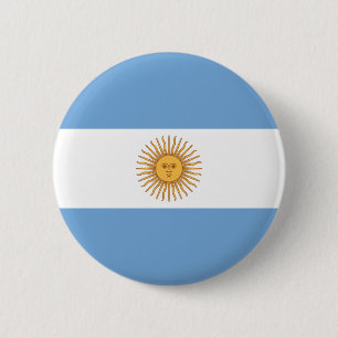 Flag of Argentina 2 Inch Round Button