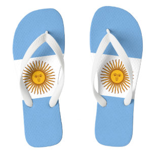 Flag of Argentina Bandera De Argentina Flip Flops