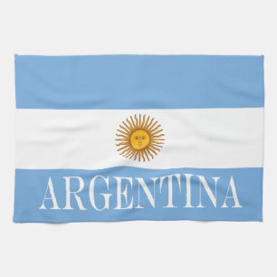 Flag of Argentina Bandera De Argentina Kitchen Towel