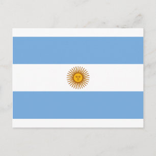 Flag of Argentina - Bandera de Argentina Postcard