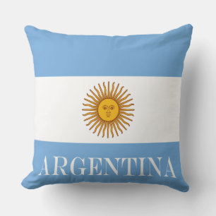 Flag of Argentina Bandera De Argentina Throw Pillow