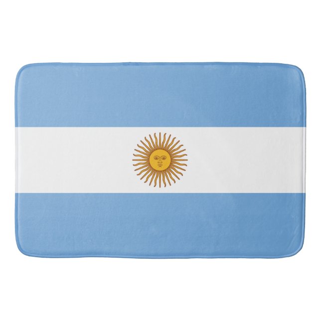 Flag of Argentina Bath Mat (Front)