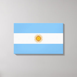 Flag of Argentina Canvas Print
